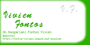 vivien fontos business card